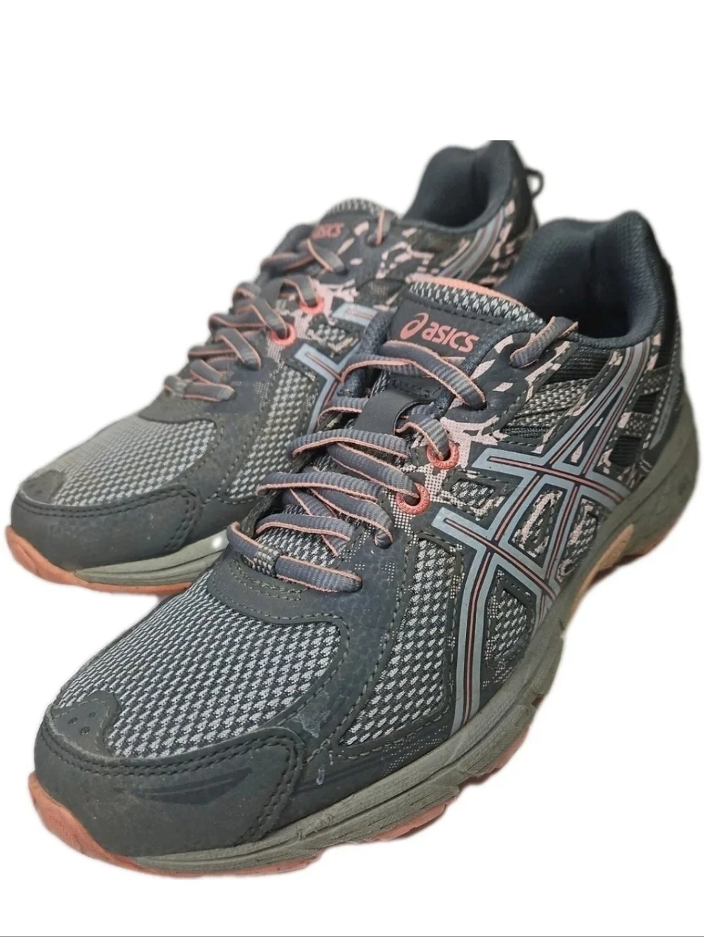 Asics Gel Venture 6 Women Sz8 Blue Run Hike Shoe Gray T7G6N Y2k Boho[5C